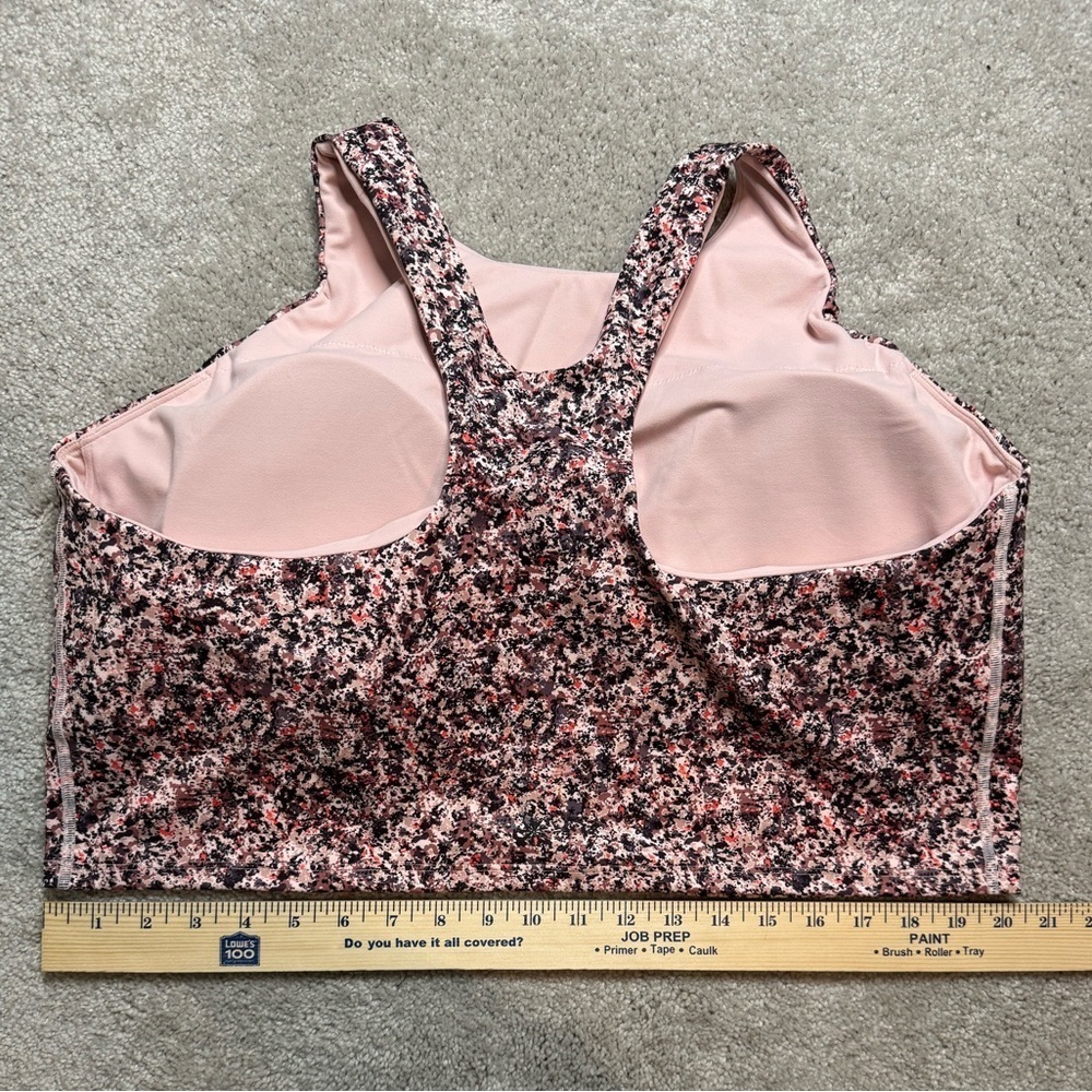 ATHLETA Tulip Pink Print Conscious Crop Top Sports Bra Multiple Sizes D - DD+ - Picture 13 of 16